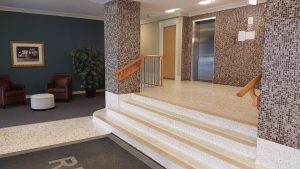 Rowand House inside entry elevator